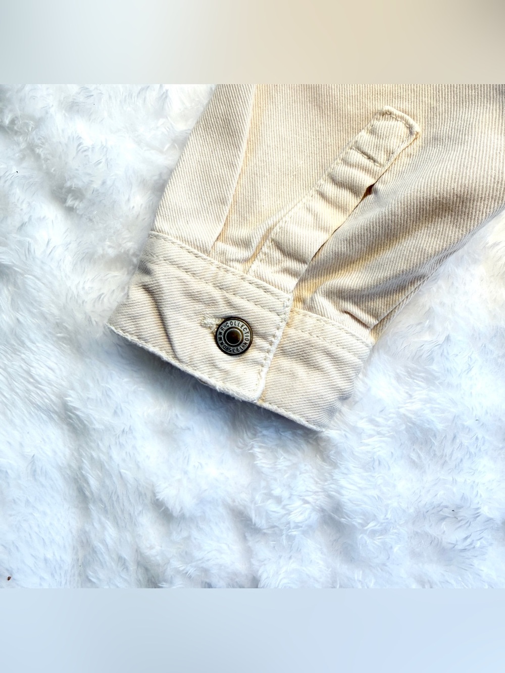 ZARA Youth Button Front Twill Collard Long Sleeve Utility Jacket Size 8 Youth - Picture 7 of 8